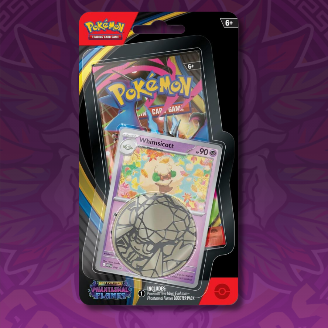 Pokemon TCG Phantasmal Flames Blister Whimsicott ME02 Sealed