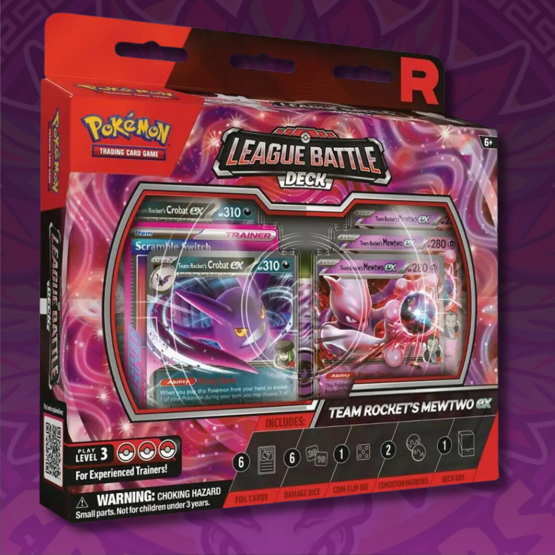 Pokemon TCG League Battle Deck Team Rocket’s Mewtwo ex Sealed