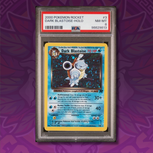 PSA 8 2000 POKEMON ROCKET 3 DARK BLASTOISE HOLO