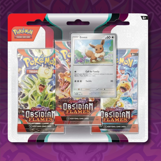 Obsidian Flames 3 Pack Blister [Eevee]