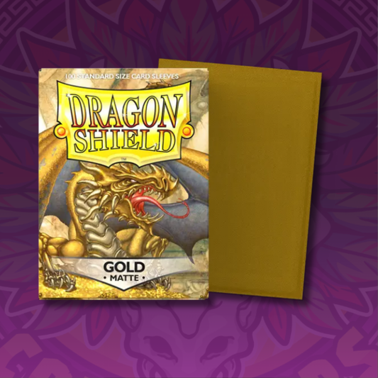 Dragon Shield Sleeves: Standard Matte - Gold 100CT