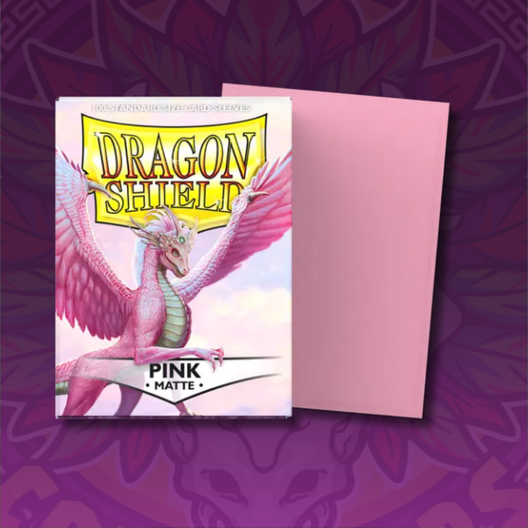 Dragon Shield Sleeves: Standard Matte - Pink 100CT