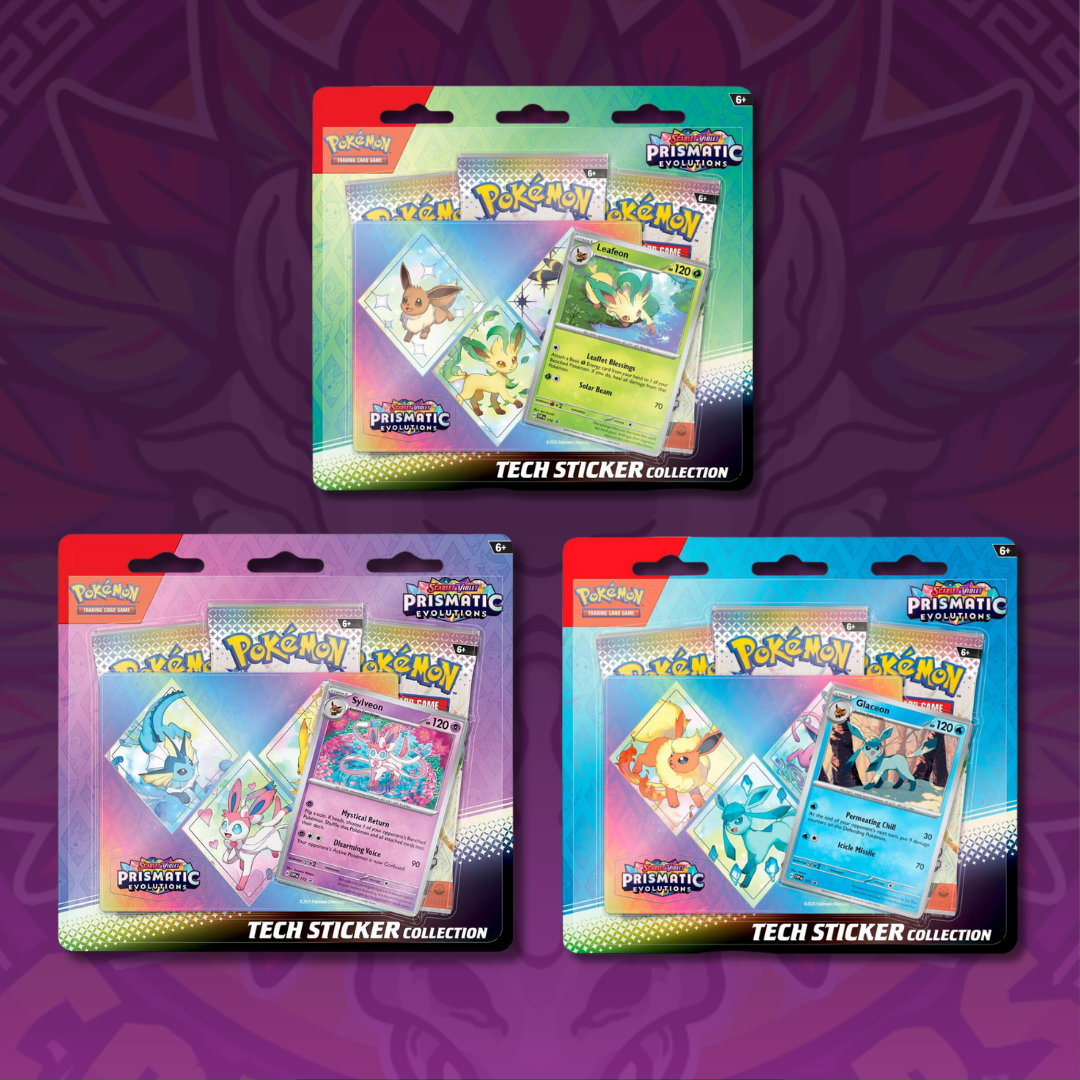 Prismatic Evolutions Tech Sticker Collection [Set of 3]