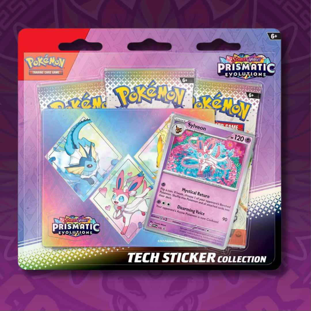 Prismatic Evolutions Tech Sticker Collection [Set of 3]