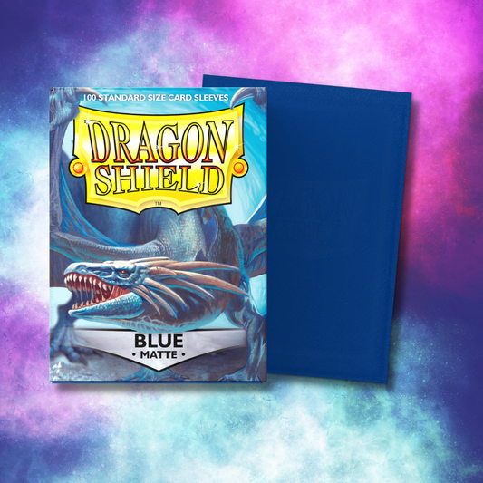 Fundas Dragon Shield: mate estándar, azul, 100 unidades