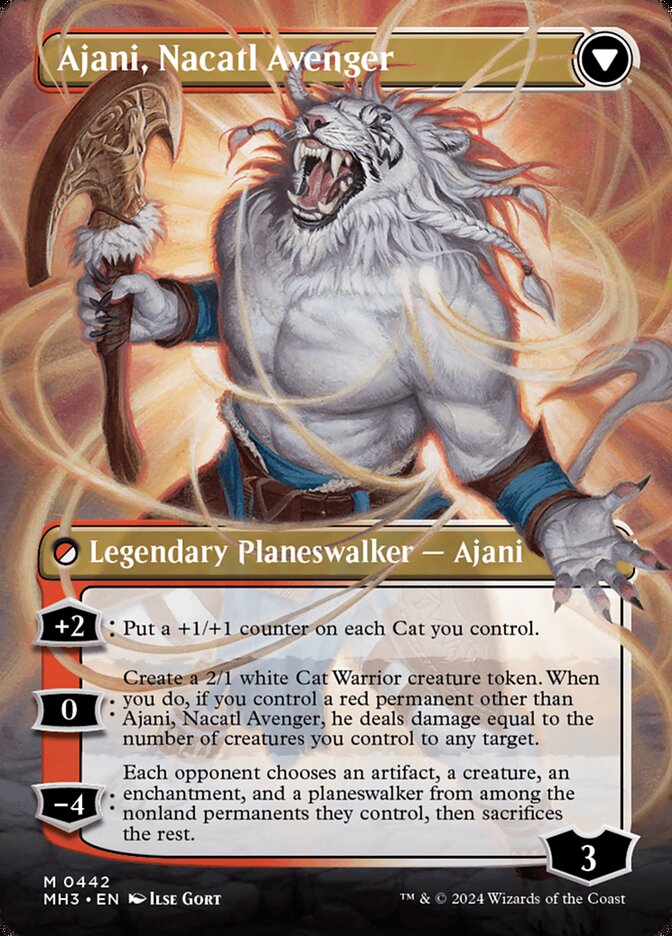 Ajani, Nacatl Pariah (Borderless) (Back)