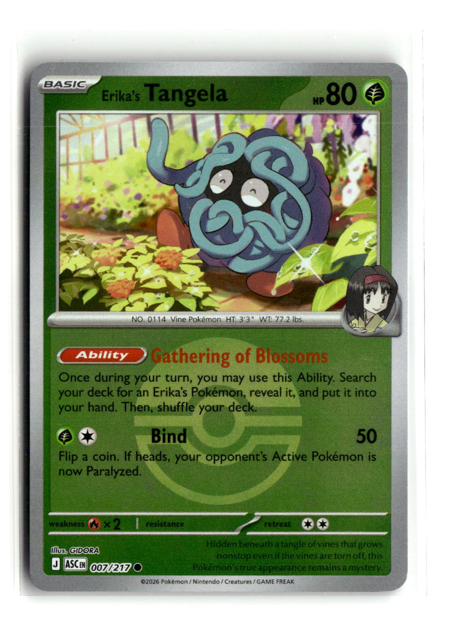 Erika's Tangela - 007/217 (Poke Ball) | Near Mint / English / Reverse Holofoil