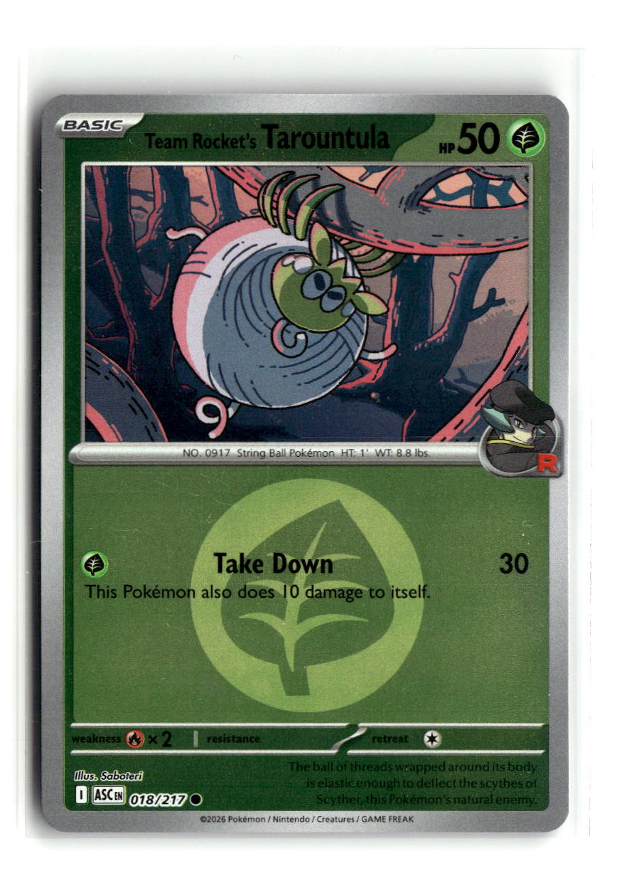 Team Rocket's Tarountula (Energy Symbol Pattern)