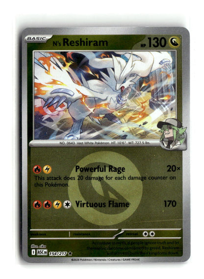 N's Reshiram (Energy Symbol Pattern) | Near Mint / English / Reverse Holofoil