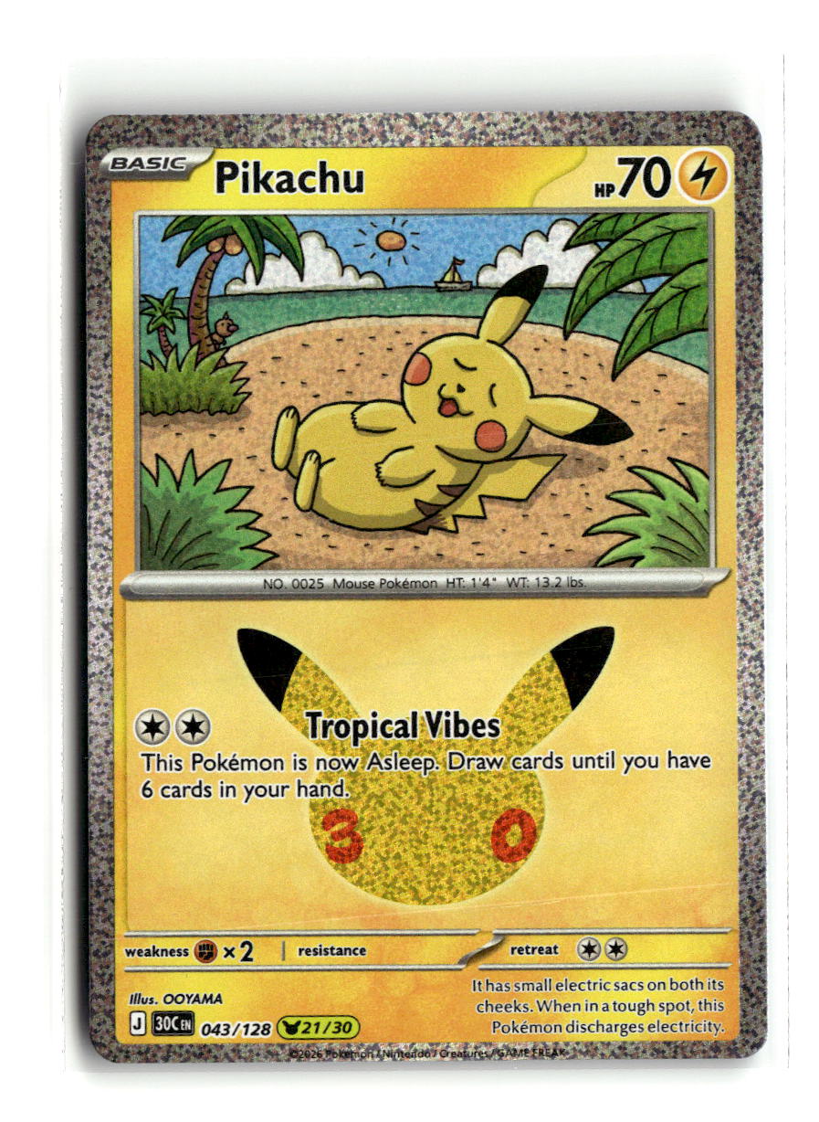 Pikachu - 043/128 | Near Mint / English / Holofoil