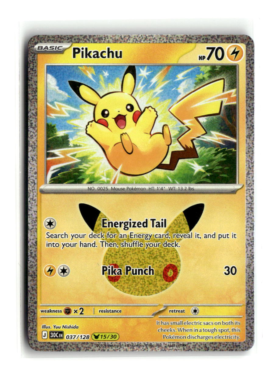 Pikachu - 037/128 | Near Mint / English / Holofoil