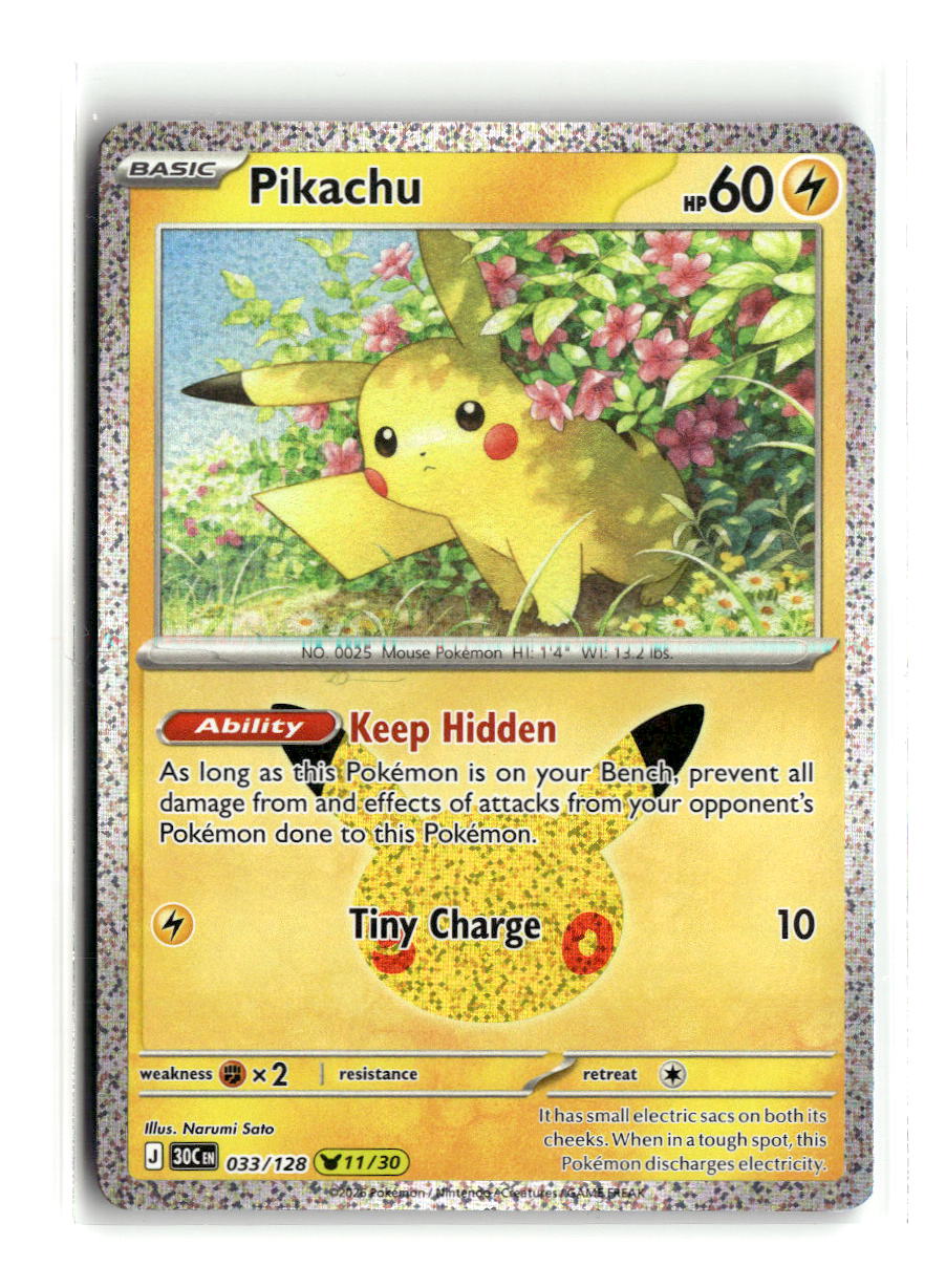 Pikachu - 033/128 | Near Mint / English / Holofoil
