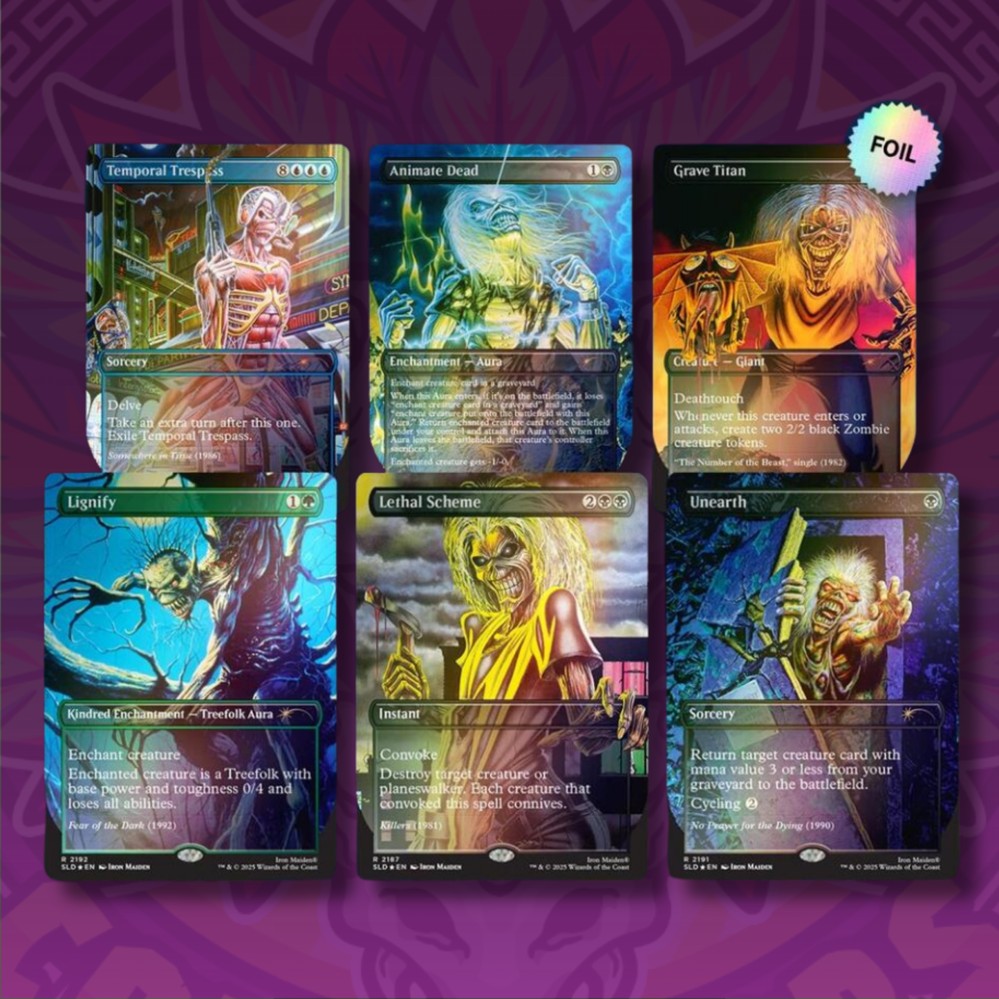 Secret Lair x Iron Maiden: Album Art - Rainbow Foil Edition (SLD)